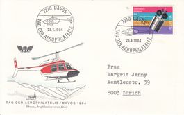 Sonderstempel S. 1173 Tag der Aerophilatelie Davos 1984