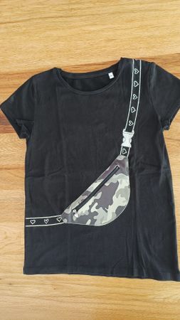 Shirt 158/164 schwarz
