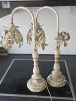 2x Vintage Tischlampen van Deurs Danmark – Shabby Chic / Blu