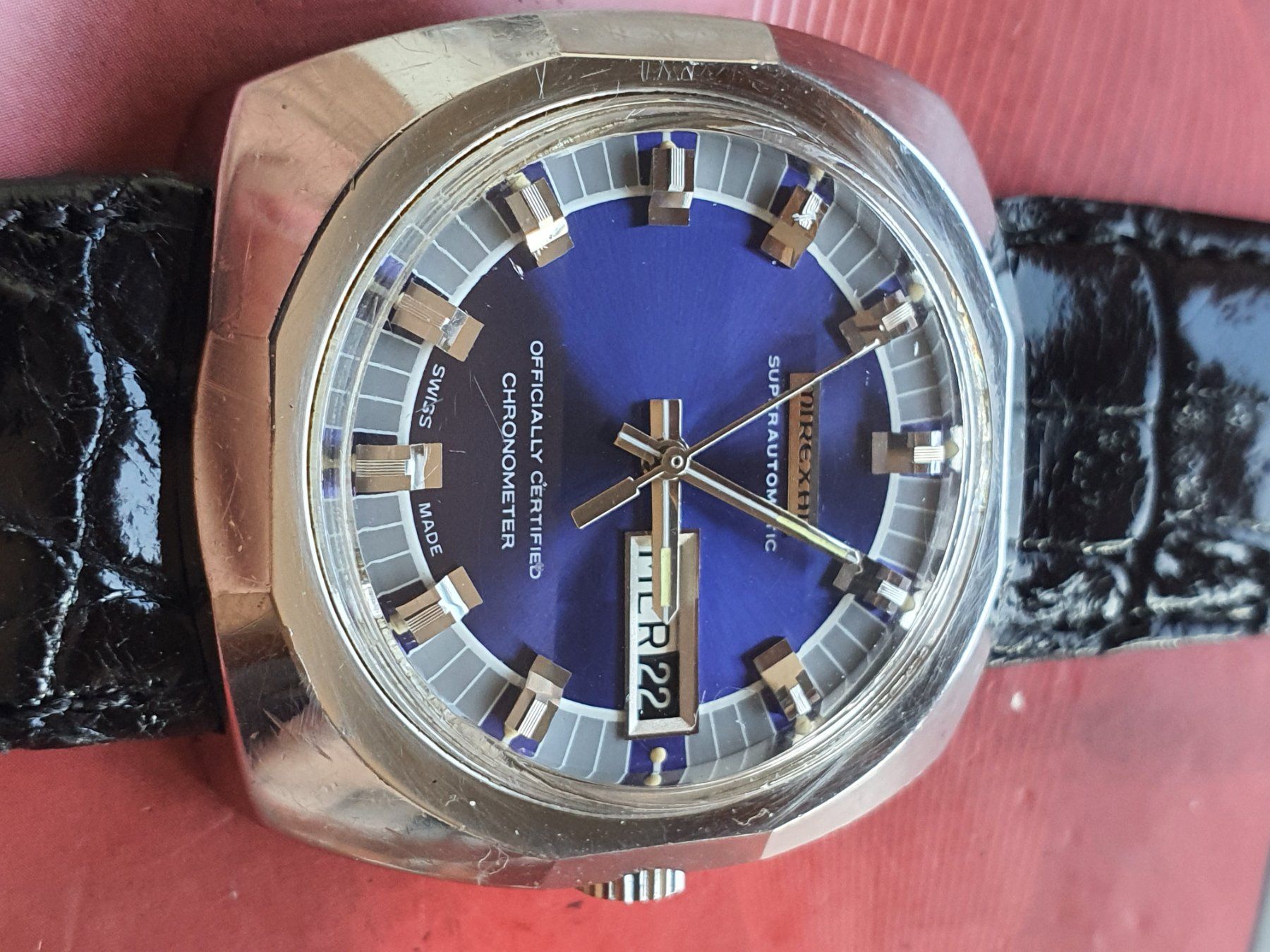 Mirexal Orologi: 100 Mirexal Superautomatic Chronometer Day Date diamondcut – Usato da Muri AG venduto da Corredor 1