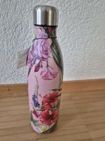 grosse, praktische, florale Isolierflasche, Trinkflasche