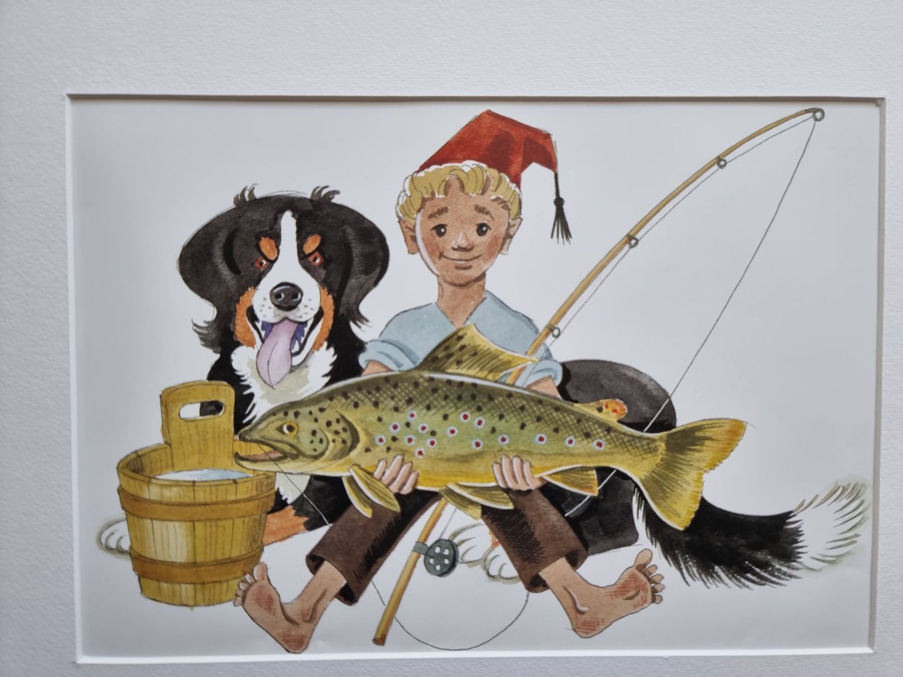 Foto & Immagini: DER BUEB VOM TRUEB BILD HINTER NEUWERTIGEM PASSEPARTOUT – Usato da Gersau venduto da grafik-kunst