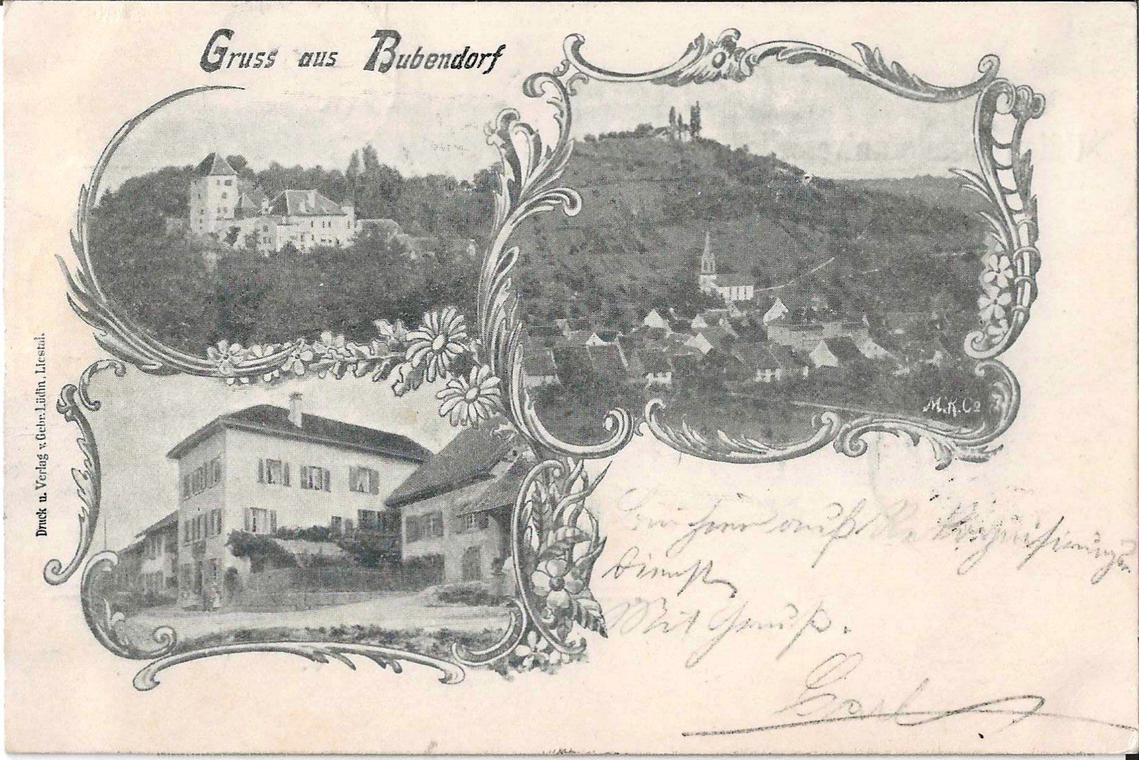 Cartoline postali: Karte Bubendorf  1899 – Usato da Zürich venduto da Philacat11