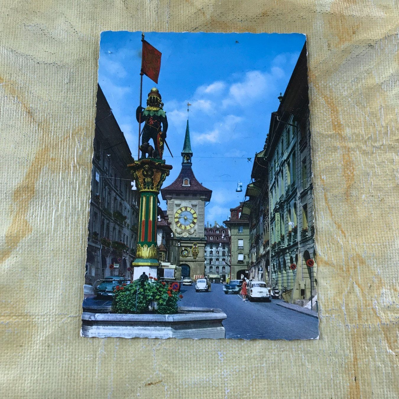 Cartoline postali: ANSICHTSKARTE BERN ZÄHRINGENBRUNNEN – Usato da Ostermundigen venduto da wini63
