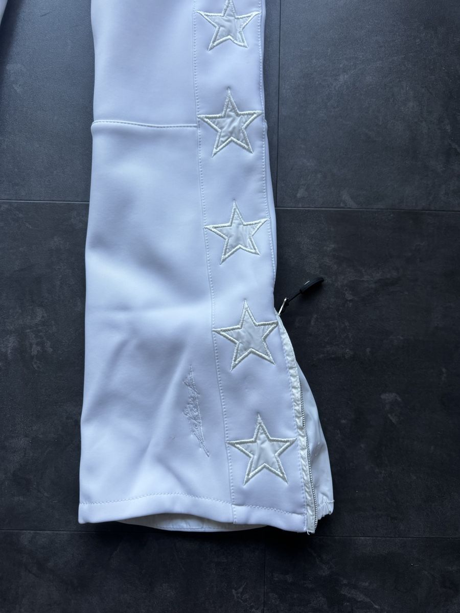 Jet Set Pantaloni: White JETSET Ski Pants with Star - Skihose – Nuovo (secondo la descrizione) da Zürich venduto da forestF4iry 3