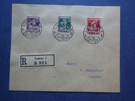 1916 Pro Juventute FDC Schneebeli - jede Marke mit ET-Voll