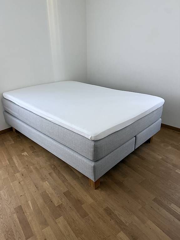 Livique Letti: graues Boxspringbett 140x200 cm – Usato da Burgdorf venduto da tre_nw5g