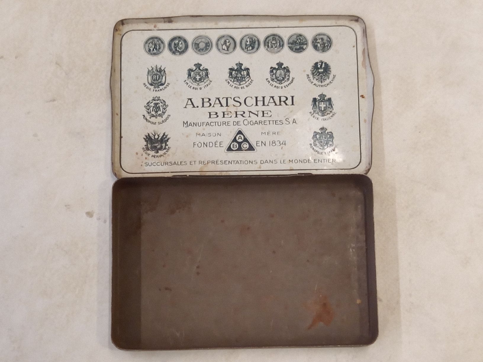 Tabacchi: Alte Zigaretten Metalldose A. Batschari Cigarettes Sleipner – Usato da Reiden venduto da Zofi-Brocki 2