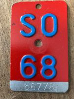 SO 68 - VELONUMMER - FAHRRADSCHILD - PLAQUE DE VELO - SO 68