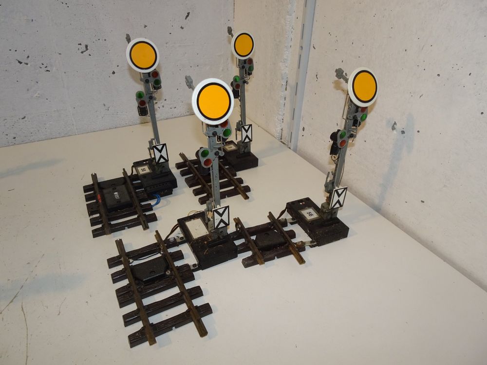 Giwnhvx Modellbau Ampeln 6 Stück - HO/OO LED Verkehrslicht Für Modelleisenbahn