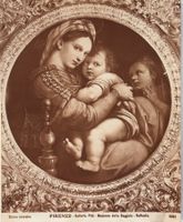 Antike Foto / Vintage - Florenz, Madonna, Raffaelle
