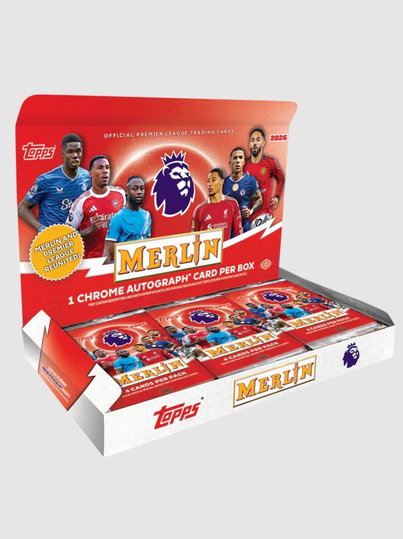 Topps Carte collezionabili: Topps Merlin Premier League 2026 - Hobby Box – Nuovo e nell'imballaggio originale da Tägerwilen venduto da Fanbox_Tillmann