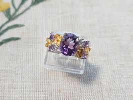 NEW - S925 Amethyst Ring (Adjustable)