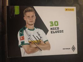 Nico Elvedi -  signierte Autogrammkarte