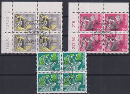 P98) Freimarken 782-784, 4,Block, ET Vollstempel , sehe Scan