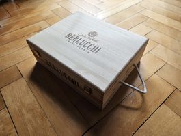 Berlucchi Franciacorta edle Holzbox | Weinkiste aus Holz