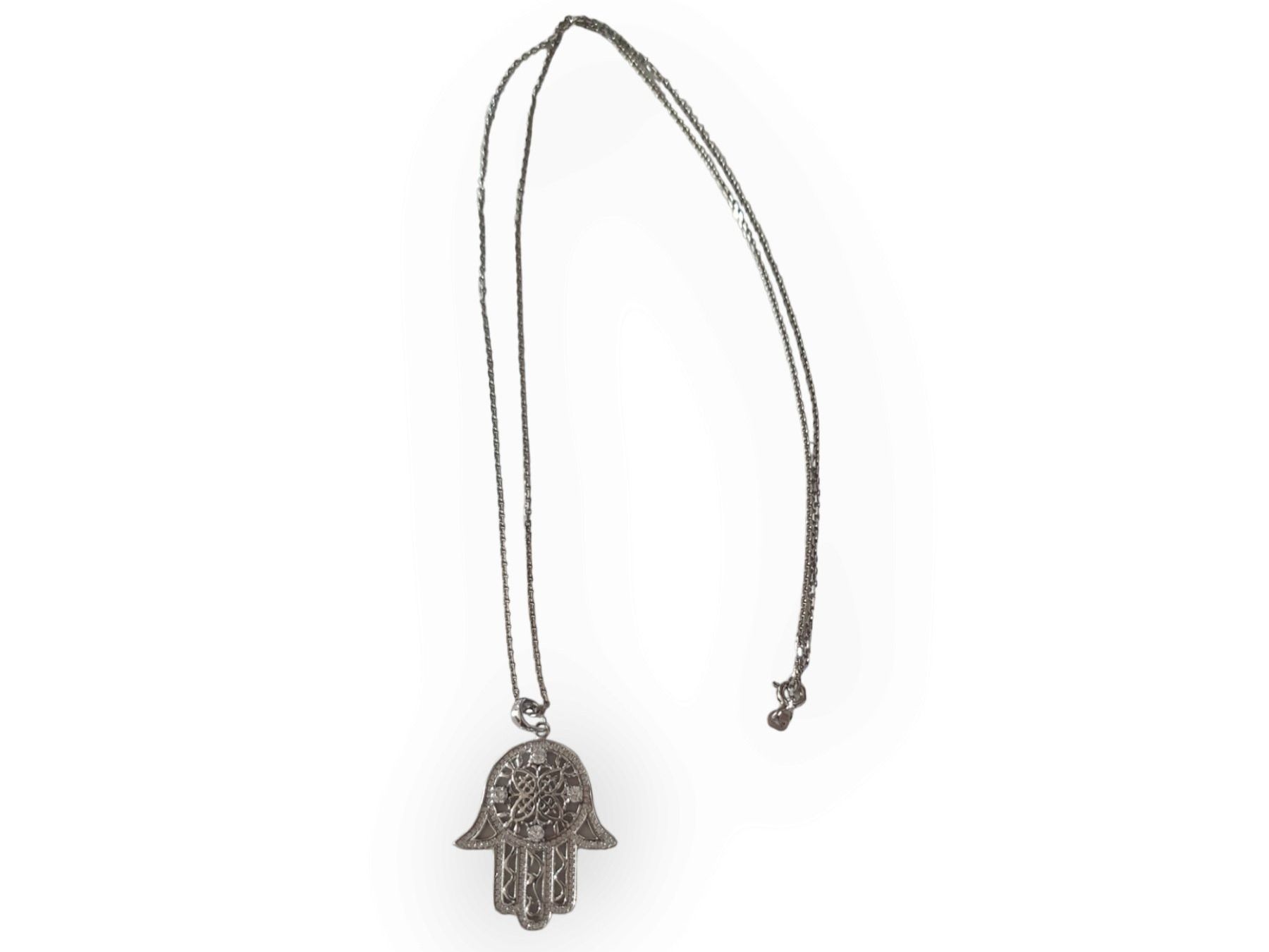 Catenine: Halskette silber Hamsa Hand – Usato da Langenthal venduto da SecondChanceShop 4