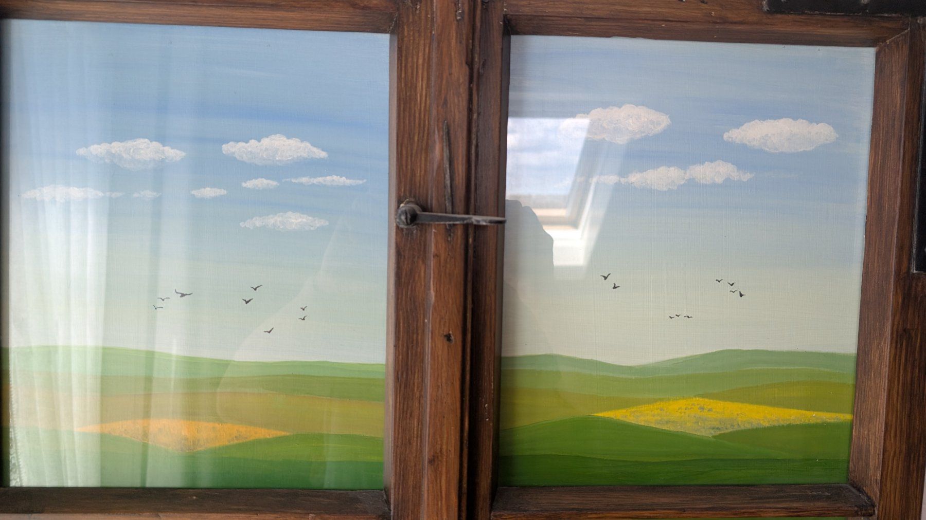 Tutte le decorazioni: Holzfenster mit schöner Bauern-Malerei – Usato da Ittigen venduto da stoney63 6