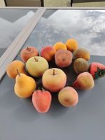 Lot de 15 ornements fruits artificiels décoratifs givrés