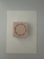 Rubber Stamp Floral Wreath Design New Condition