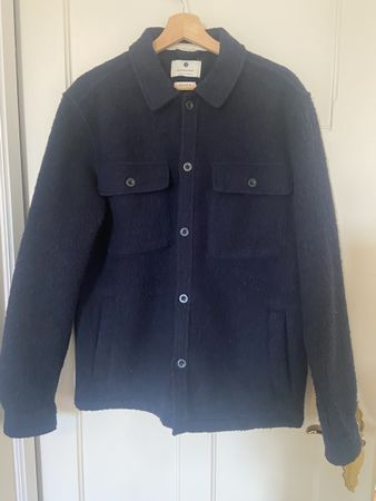 Wolljacke vom amerkjendt, dunkelblau in Grösse M