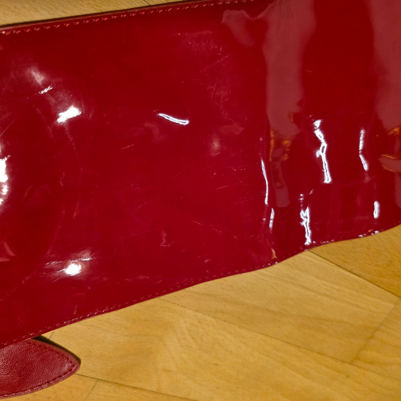 Cinture: Vintage roter Lackgürtel – echtes Statement – Usato da Wald ZH venduto da CapLux 2