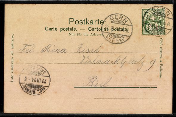 Cartoline postali: AK Bern, Erlach-Denkmal – Usato da Berlin venduto da bartko-reher 1