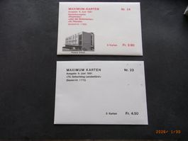 Fl Maximumkarten Nr. 23, 24, 45, 46, 49-51, 53, 61-63  KP 96