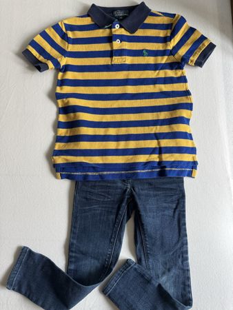 Polo Ralph Lauren gestreiftes Poloshirt und Esprit Jeans Gr.