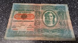 100 Kronen Oesterreichisch-Ungarische Bank 1912 guter Zustan