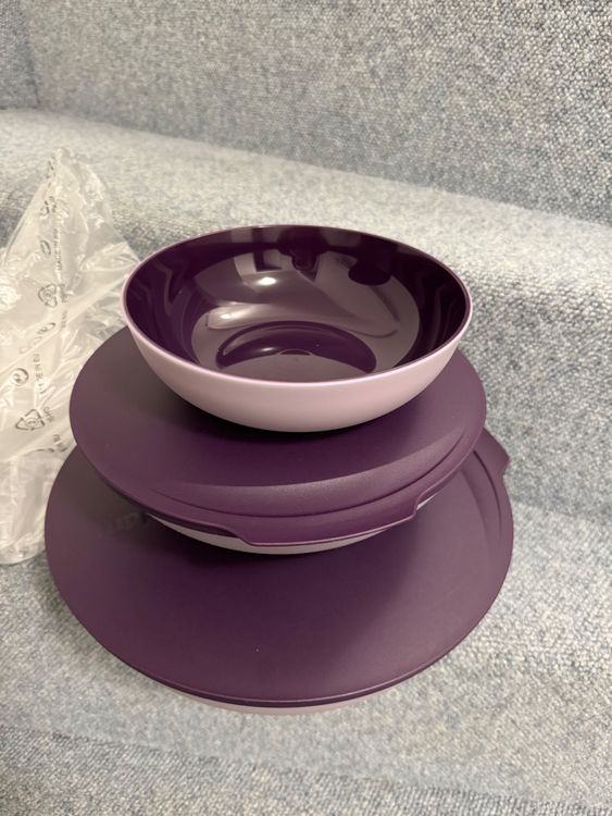 Boîte De Conservation Tupperware Allegra 1,5L + Bol 740ml - Pétrole Or, Passe Au Lave-vaisselle, Qualité Alimentaire