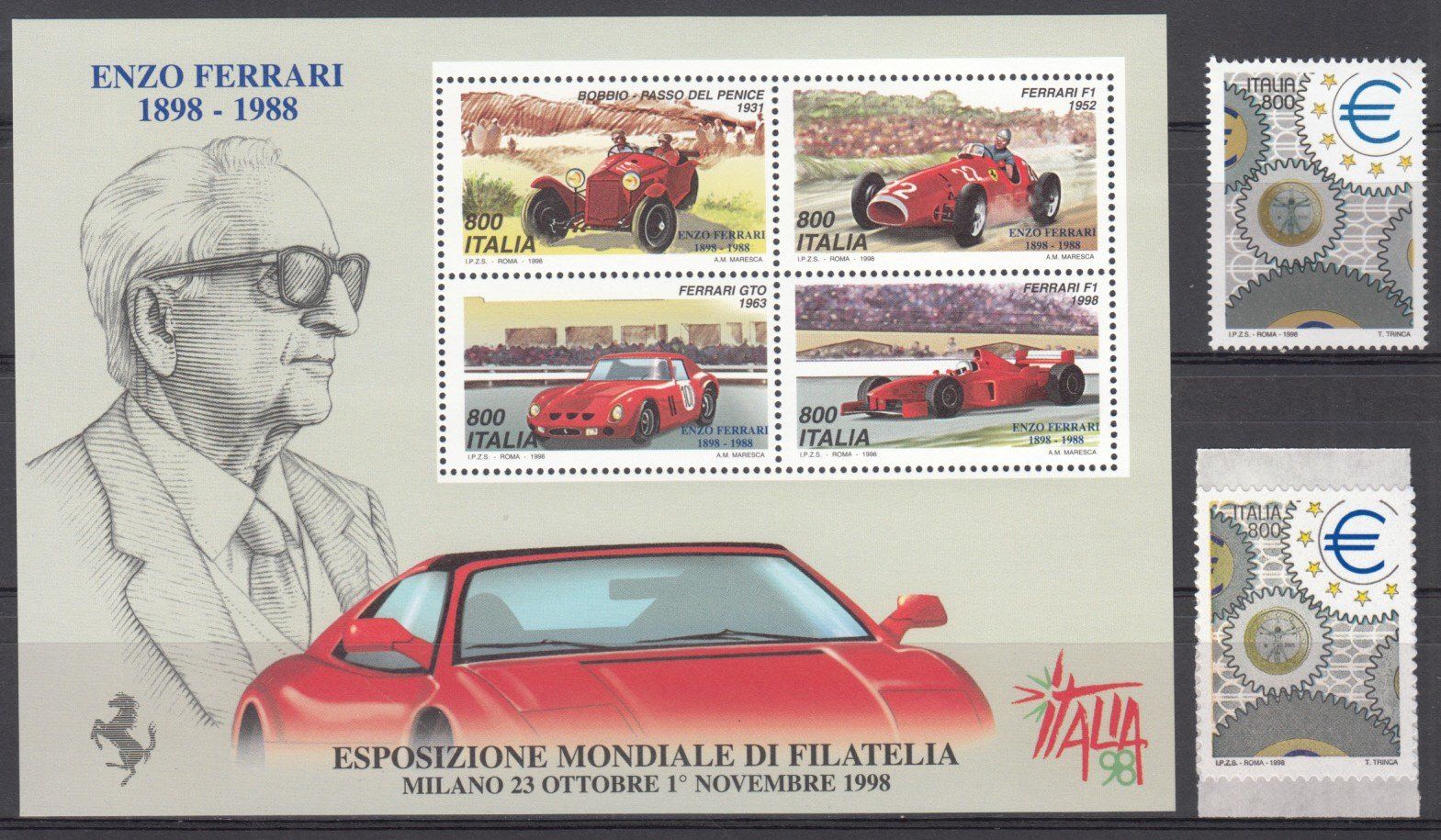 Tutti i francobolli: Italien 1998 postfrisch – Usato da Bürglen TG venduto da StampGraf 3