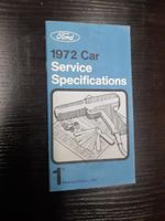 1972 Ford Service Specifications