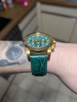 Louis XVI limited edition Armbanduhr, Grün/Gold, Top Zustand