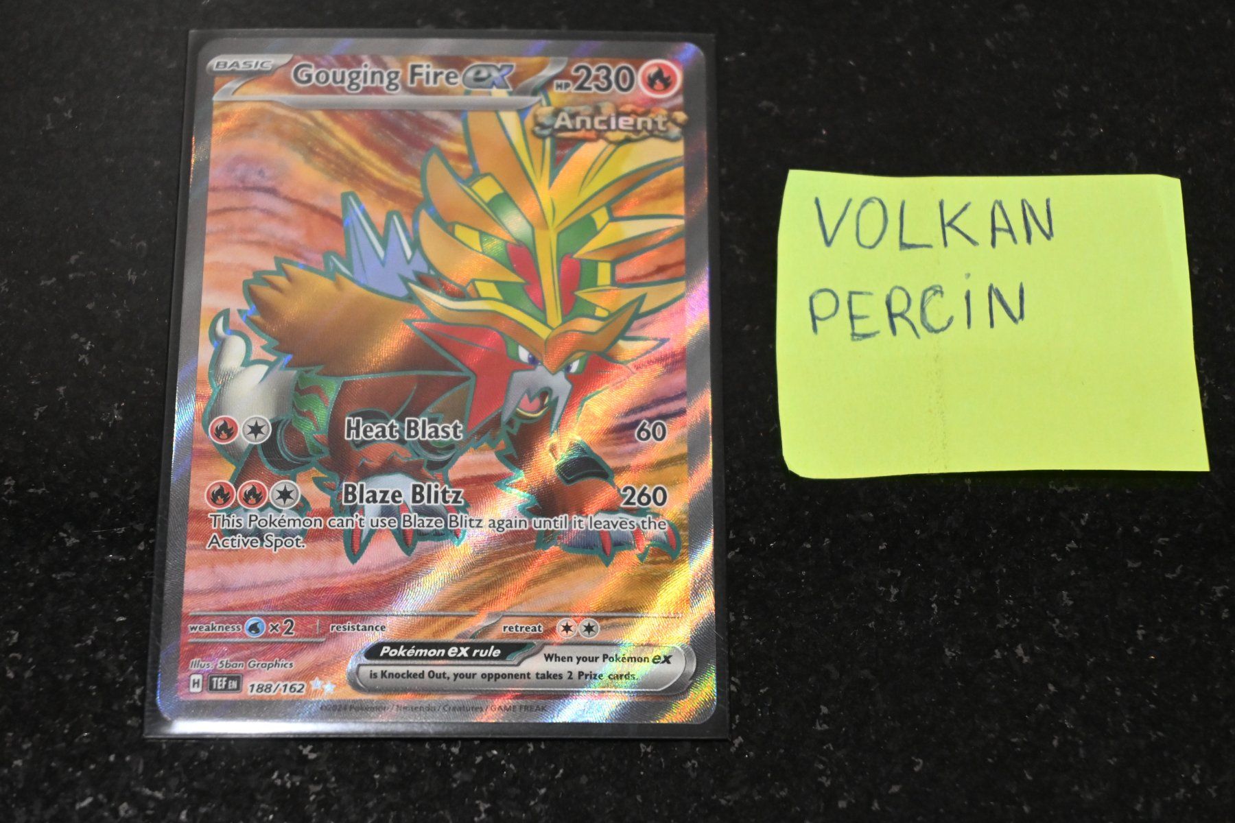 Pokémon Sammelbilder & Trading cards: Gouging Fire ex #188 Pokemon Temporal Forces EN – Neu (gemäss Beschreibung) aus Aigle von PSAPOKEVOVO