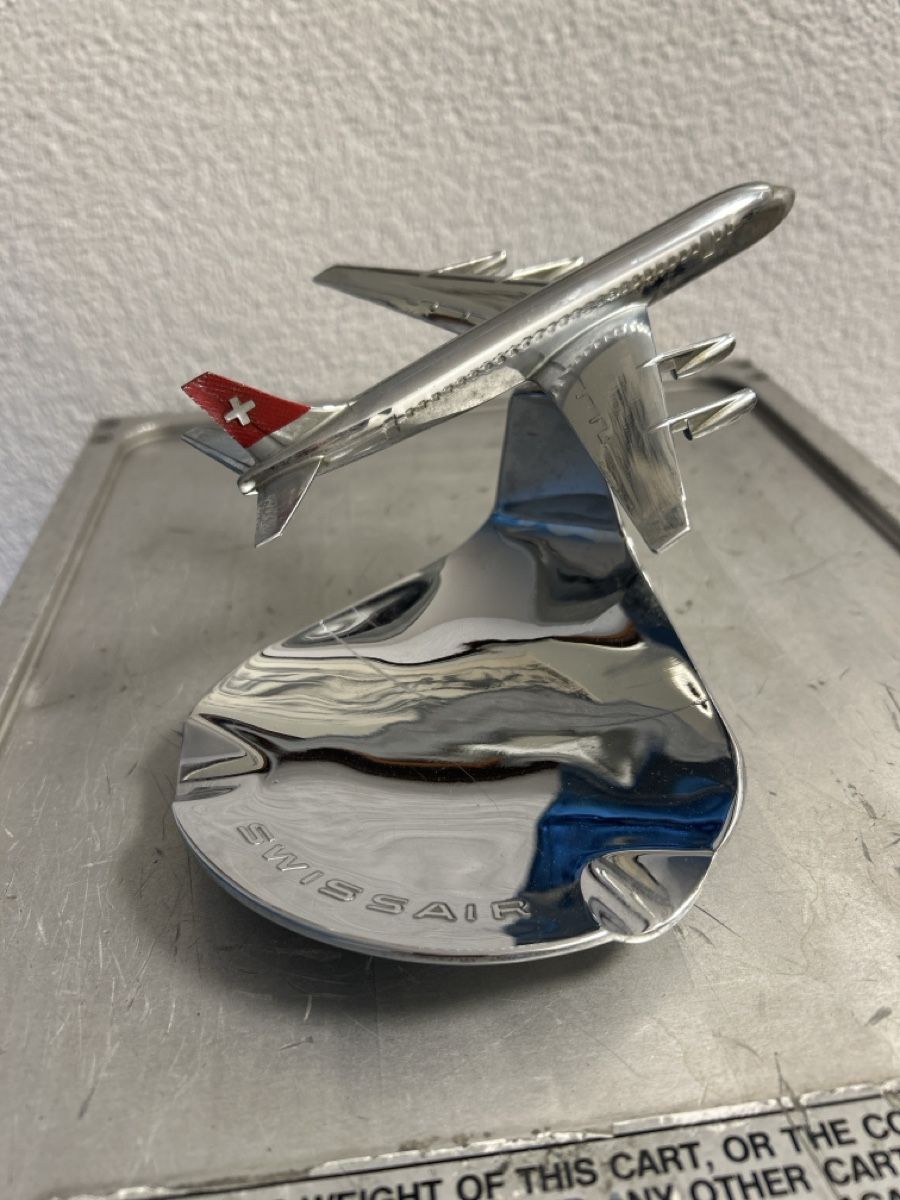 Swissair Portacenere: Aschenbecher Swissair   DC-8 – Usato da kloten venduto da Sgana