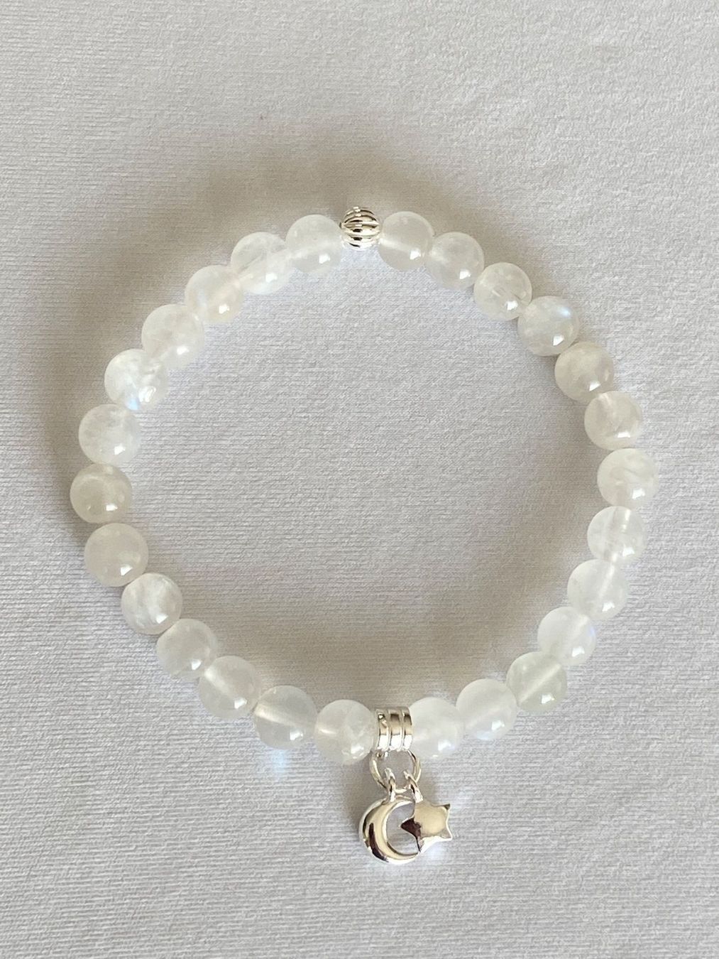 Armbänder & -reifen: Edelstein Armband Regenbogen Mondstein Flashs Silber a.Mass – Neu und originalverpackt aus Zuzwil SG von Lemliskat 2