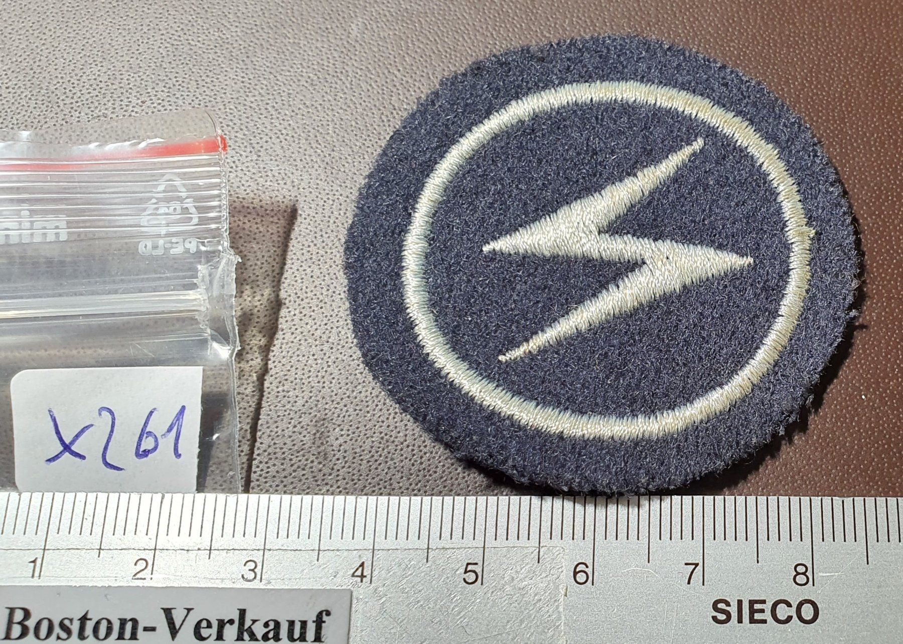Placchette & Badge: X261 - Patch Abzeichen Feuwerwehr oder Militär Armee – Usato da Reinach BL venduto da Boston-Verkauf 2