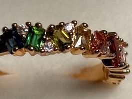 Bague arc-en-ciel exquise ✨