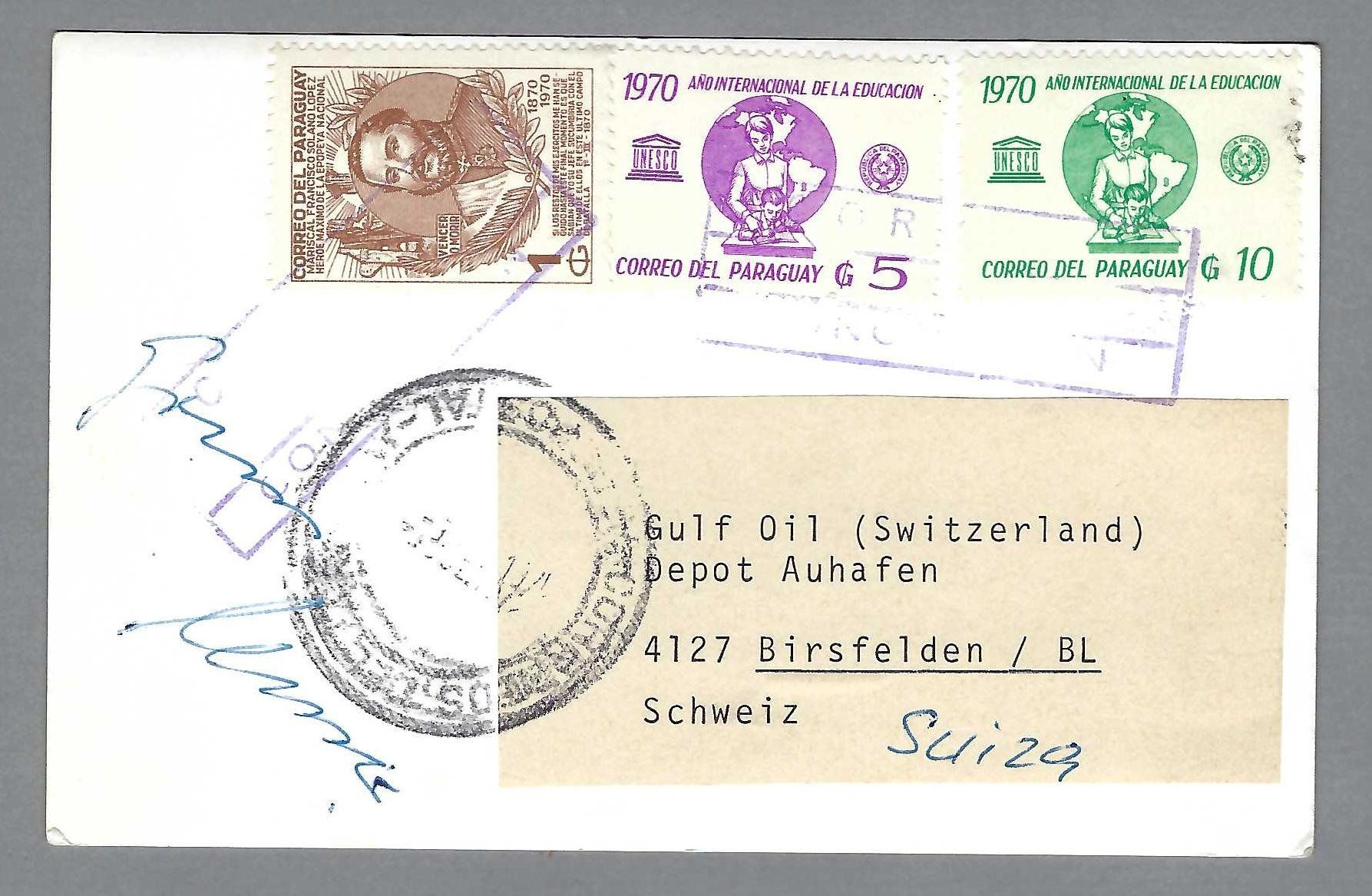 Ansichtskarten: PARAGUAY, PLACA DE LA LIBERTAD, CONCEPTION – Gebraucht aus Pura von ulisse1957 1