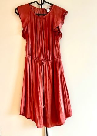 H&M Kleid, Grösse XS, Rostrot, Sommerlich & leicht!