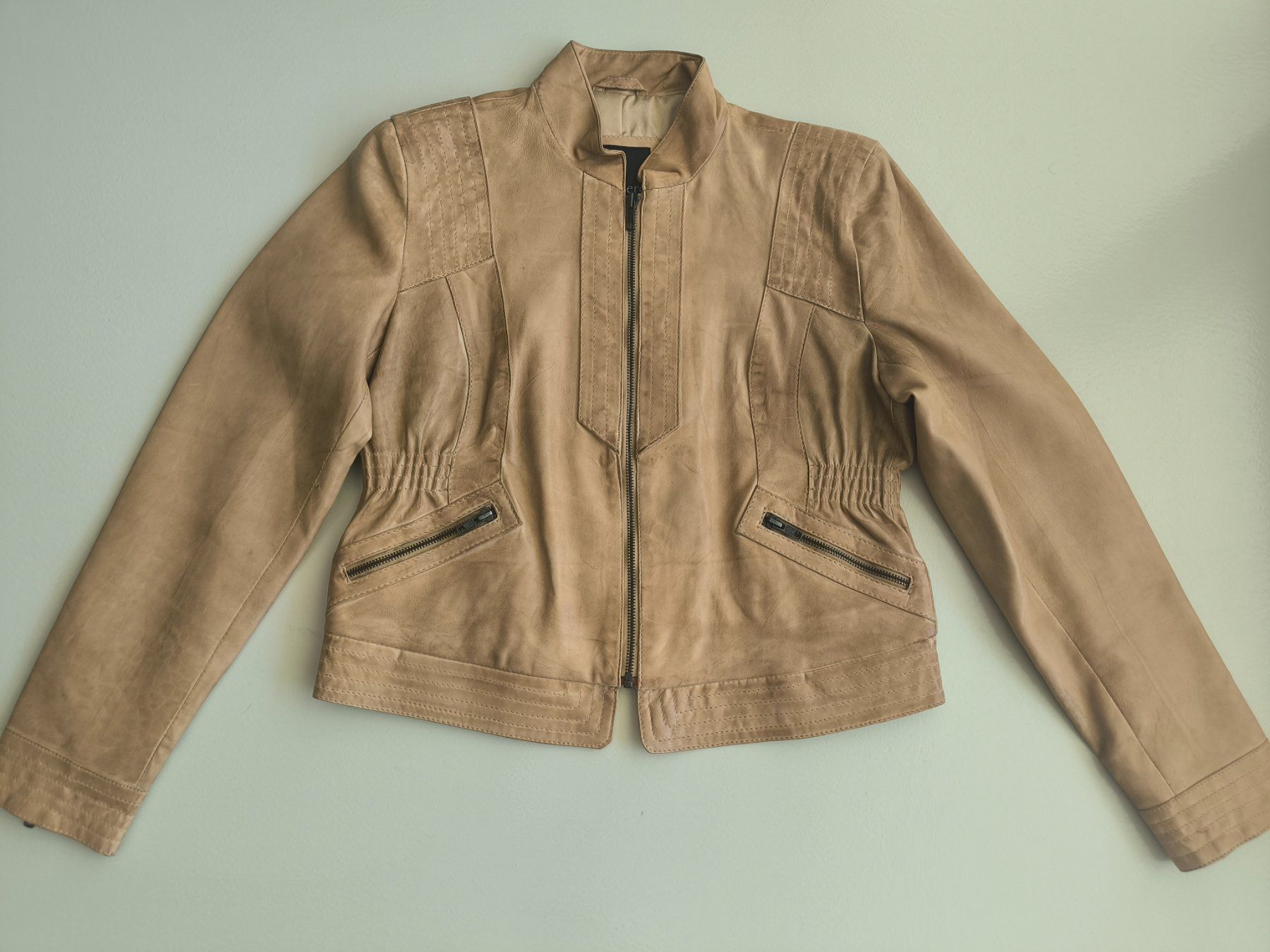Giacche: Echtleder beige Jacke mittel – Usato da Wallisellen venduto da C_DM