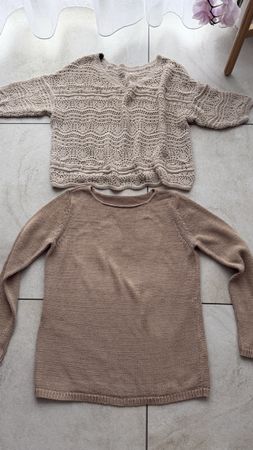 Schöne Strick Oberteile , Grösse L Beige
