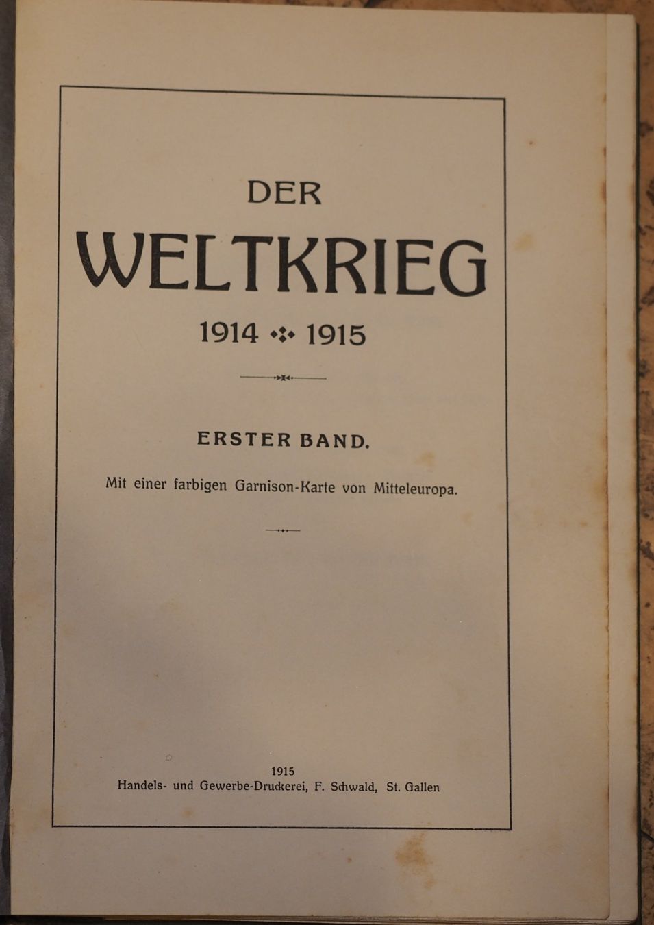 Libri: Der erste Weltkrieg – Usato da Embrach venduto da Woeem 2
