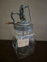 Antiker Butterfertiger / Buttermaschine, Vintage, Glas