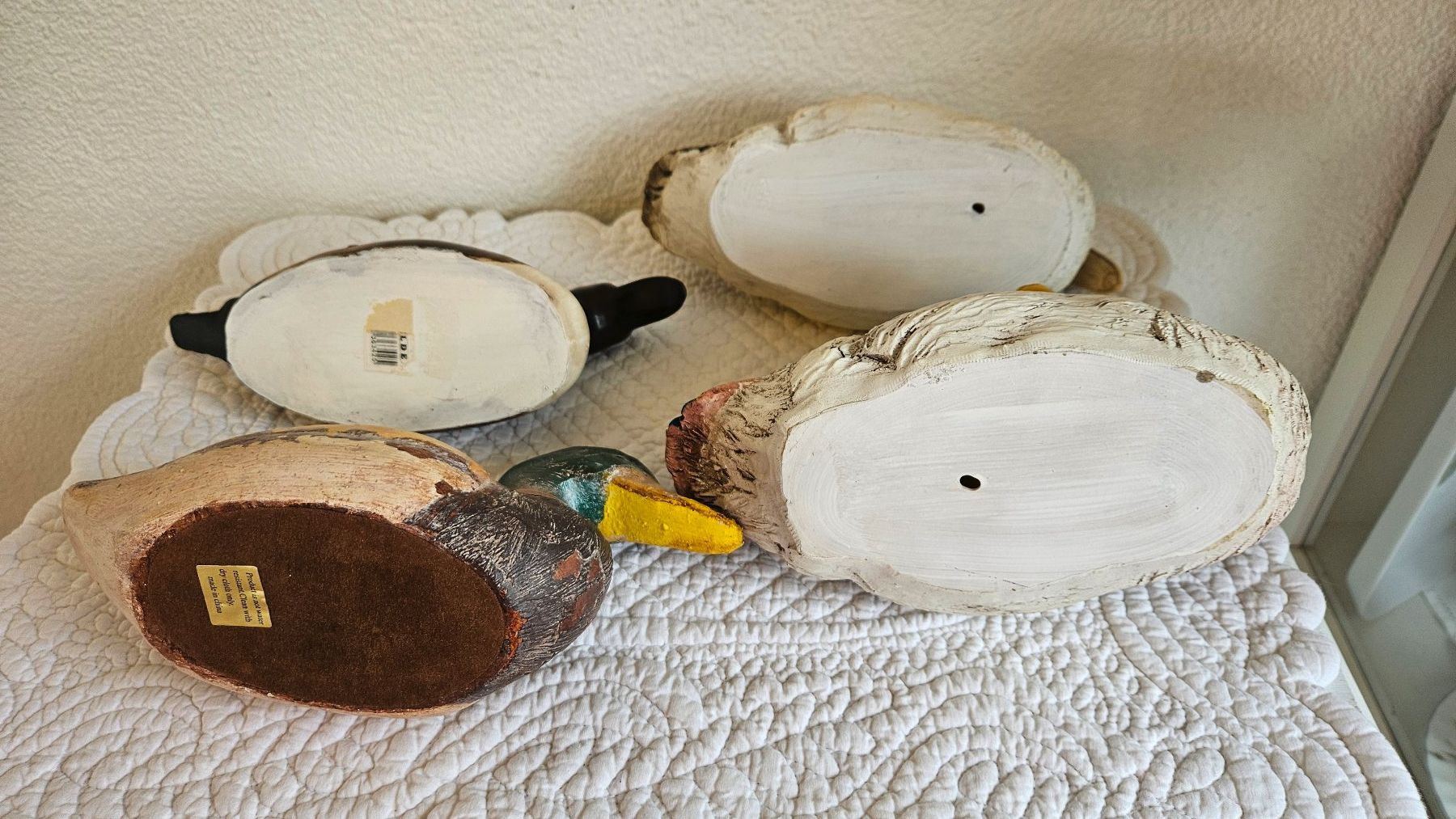Statuette: 4 Dekorative Enten aus Kunststoff Vintage – Usato da Gossau ZH venduto da Goes05 5