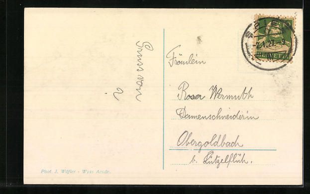 Cartoline postali: AK Aeschi, Hotel und Pension Baumgarten – Usato da Berlin venduto da bartko-reher 1
