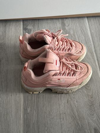 Pink Fila Disruptor Sneakers, Used