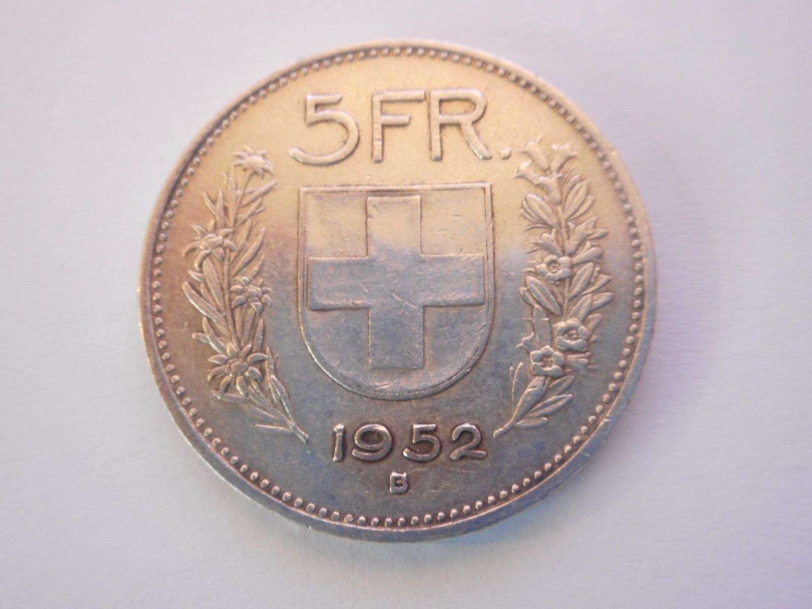 Alle Münzen: 5 Fr. 1952 silber – Gebraucht aus Kriegstetten von pizlad2010