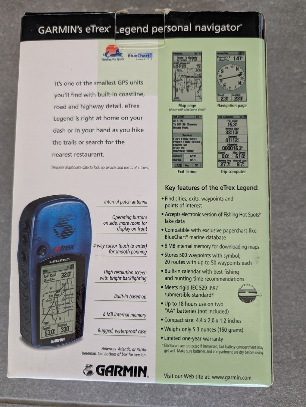 Garmin Navigatori: Garmin eTrex Legend GPS – Usato da Winterthur venduto da trend-produkte 2